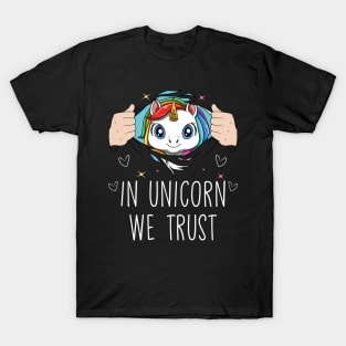 Cute Unicorn Horn Pretty Rainbow Colors Funny Quote T-Shirt